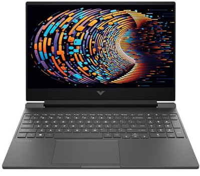 HP Victus Gaming Laptop, 15.6 FHD IPS 144hz Display, Ryzen 5 8645HS Processor Up to 5.0GHz, 8GB DDR5, 512GB SSD, Nvidia GeForce RTX 4050 6GB GDDR6, WiFi 6, Windows 11 OS, Pastel Black, Renewed