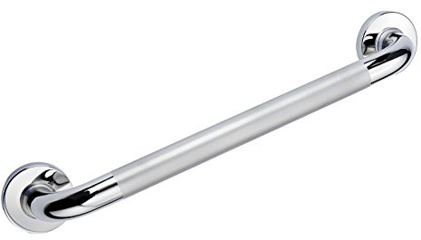 RIDDER Assistent A0014511 Haltegriff mit rutschhemmender Grifffläche, Edelstahl, chrom, 45 x 8 x 8 cm