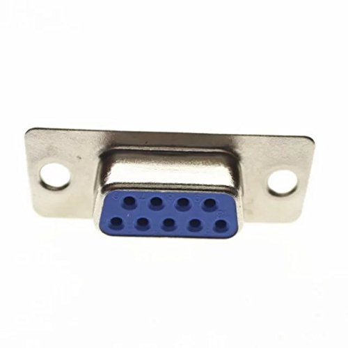 Goliton 10 Stück RS232 Parallel Serial Port DB9 9 Pin D-Sub Female Solder Steckverbinder DB9 Buchse Stecker COM Adapter - Blau