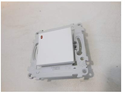 Interrupteur va et vient temoin lumineux blanc avec lampe 230V 1.5ma sans plaque ALVAIS SCHNEIDER ELECTRIC ALB81057