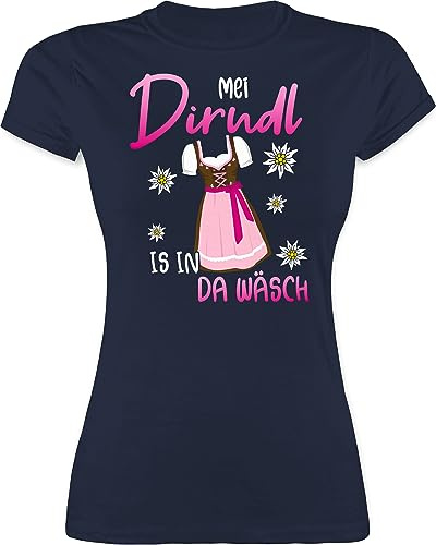 Shirtracer - Shirt Damen - Kompatibel mit Oktoberfest - MEI Dirndl is in da Wäsch