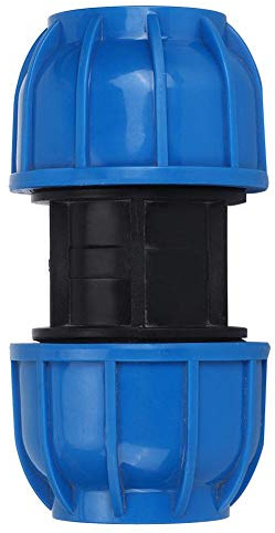 TOPINCN Raccords Droits en PE D'adaptateur De Connecteur De Tuyau Droit De Raccords De Résistance De Pression 63mm à 63mm