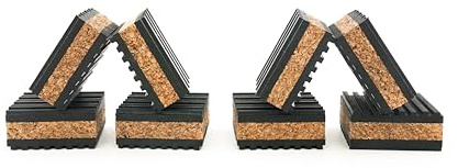 Tuneful Cables Sound Isolation Pads. Cork Pads for Speakers to Improve Sound and Reduce Vibration (1 Pack of 8)