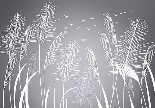STROXTH WALLPAPER Papier Peint Panoramique Paysage Noir Et Blanc 350x245cm