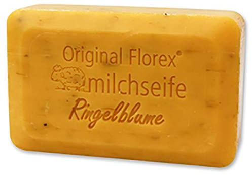 Schafmilchseife eckig 200g Ringelblume biologischer Schafmilch Hergestellt in Österreich Mit Ringelblumenkräuter und Ringelblumenöl