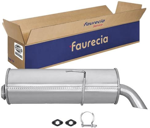 HELLA 8LD 366 031-871 Endschalldämpfer - Easy2Fit Kit - hinten - einteilig | Kompatibel mit: CITROËN SAXO, SAXO Hatchback van, PEUGEOT 106 II