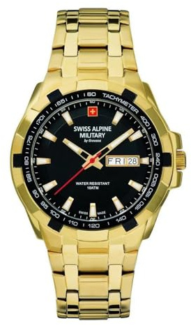 Swiss Alpine Military by Grovana Herren Uhr Analog Quarz 7043.1117SAM Edelstahl