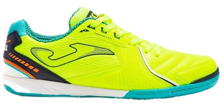 Joma, Dribling 2309, Fußballschuhe, Indoor, Gummisohle, Weiß/Blau, Herren,, Fluorit Türkis, 45 EU