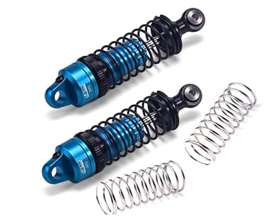 GPM Aluminum 7075 Front Adjustable Spring Damper 70mm For TAMIYA 1/10 BBX BB-01 Chassis 58719 (Sky Blue)