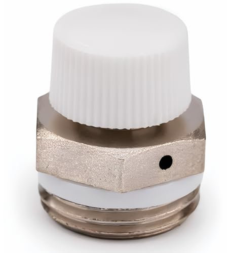 Schläfer 704211 | Valvolina di Sicurezza Manuale di Spurgo e Sfogo aria con scarico girevole per Termosifone, Radiatore Riscaldamento, Valvola 1/2 di Sicurezza per Caloriferi e Termoarredo. 1PZ