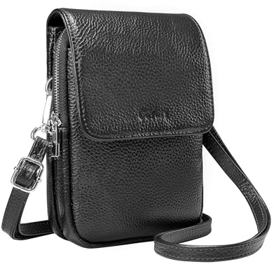 befen Echtleder Handytasche zum Unhängen Damen, Handytasche Damen mit RFID-Blockierung Kartenfächern Handytaschen