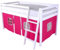 HLS Cabin Tent for Bunk Bed Loft, Pink, Fits Midsleeper bed frames