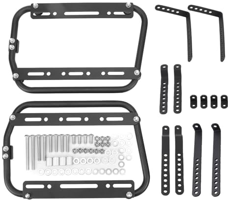 Bastidores de Soporte para Alforjas, Kit de Soporte de Montaje Lateral Desmontable para Motocicleta, Soporte Lateral Universal para Motocicleta para Maleta Lateral de Motocicleta