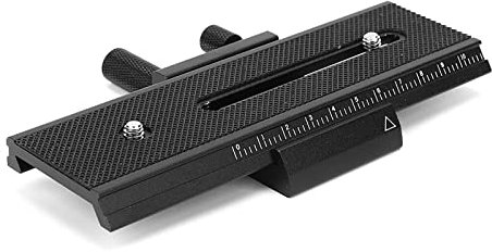 2 Way Macro Focusing Rail Slider with 1/4 Mounting Screw for Close up Shooting Camera Flash Support Plate