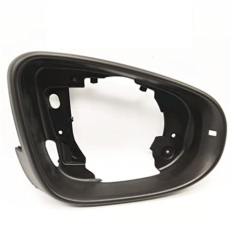 Rückspiegelkappe Für VW Für Golf 6 Für MK6 Für GTI R20 Für Bora Für Touran Auto Ersetzen Seite Spiegel Rahmen Halter Rückansicht Gehäuse Rahmen Spiegelkappen(Black-Right)
