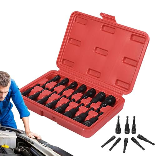 Brocas de taladro magnéticas, brocas hexagonales magnéticas, adaptadores para enchufes 15X, vástago hexagonal de cambio rápido, juego de llaves para desbloquear sistemas de drenaje y reparar productos