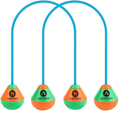 AHEJIOO 2 Stück 2.5m Tauchringe Für Kinder, Pool Spielzeug Kinder, Tauchspielzeug, Poolspielzeuge, Pool Zubehör Spaß, Für Unterwasserspiel Und Tauchtraining