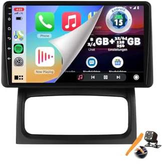 Y200s,YLOXFW Android 15.0 Coche Radio 2 DIN Estéreo para Clio 2000-2012 GPS Sat Navi 9'' Cartablet Multimedia Vídeo Reproductor BT FM Receptor con Carplay 4G 5G WiFi DSP SWC