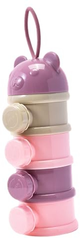 Doseur De Lait Bebe | 4 Couches Boîte Doseuse Poudre Empilable, Distributeur En Anti Fuite Avec Compartiments Et Bec Verseur Boîtes Empilables Pour Collations, Lait En Poudre