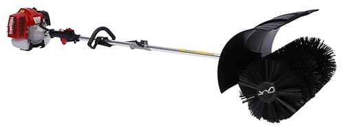 Rasen-Kehrmaschine, 2,3 PS, Benzin-Kehrmaschine, tragbar, Schneefräse, Schneeschieber, Benzinmotor, höhenverstellbar, für Rasen, Garten, Hof, Schneeschieber, 2-Takt, 52 cc
