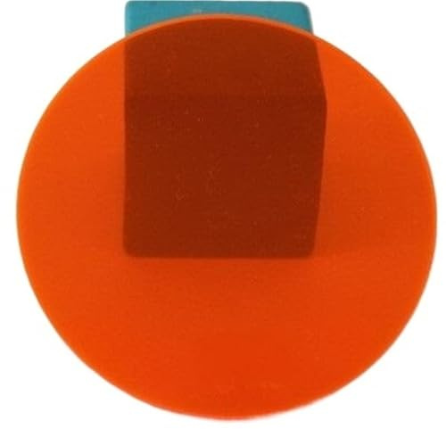 KXCVBNKLJ Acryl-Platte, rund, undurchsichtig, farbi PMMA-Acrylplatte, Durchmesser 100–400 mm, Dicke 5, Mehrfarbig, for Basteln, Gravieren(Orange,100mm)