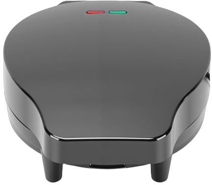 OEBUAFI Máquina para Hacer Tortillas Eléctrica, Zonas de Cocción Dobles Antiadherentes de 1000 W con con Aislamiento Térmico y Base Antideslizante, para Hacer Tortillas y Frittatas (Enchufe europeo
