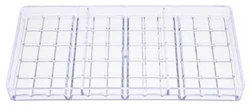 Luxshiny Stampo per Cioccolatini in Plastica Trasparente a Rettangoli Realizzato in Materiale Sicuro per Facile da Pulire e Conservare per Baking e Regali