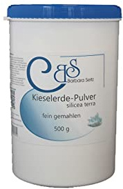 Kieselerde Pulver 500 g - Silizium - Für Haare, Nägel, Haut und Bindegewebe - Barbara Seitz