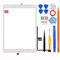 JPUNG for iPad 7/8 (7th 8th Gen) 10.2 Screen Replacement Glass Touch Digitizer, for 7th 8th Generation 2019/2020 Released (A2197 A2198 A2200 A2270 A2428 A2429 A2430)+Home Button,Full Repair Kit