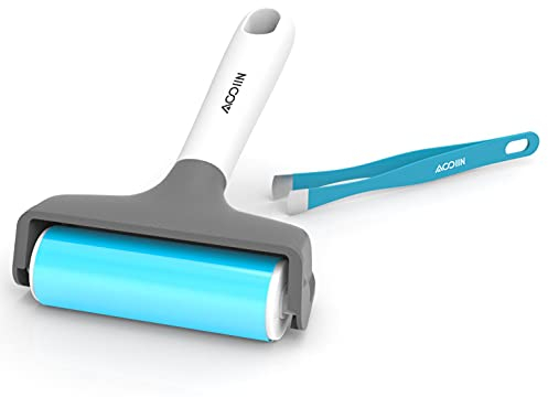 Rubber Brayer Roller & Mat Tweezers Remover Tool Set Craft Stamping Brayers for Cricut/Silhouette/Brother and Printmaking