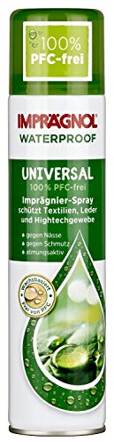 IMPRÄGNOL Imprägnier-Spray Waterproof Universal 100 % PFC-frei: Gegen Nässe & Schmutz, wachsbasierter Schutz für Leder, Textilien & High-Tech-Gewebe, atmungsaktiv & langanhaltend, 400 ml