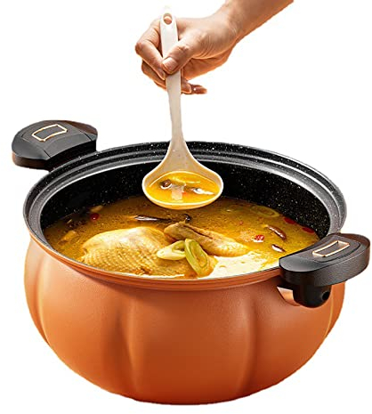 Bueuwe Cazuela de barro para cocinar, plato hondo de cerámica con tapa, utensilio de cocina con asas para cenas y fiestas