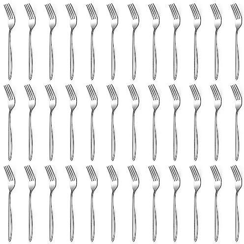 Gabeln 36 Stück, Gymdin Edelstahl Gabel Set, 7,8 （19.8CM）Besteck Gabeln, Elegantes & Modernes Besteck Gabel, Tafelgabeln für Haushalt/Küche/Restaurant, Spülmaschinenfest