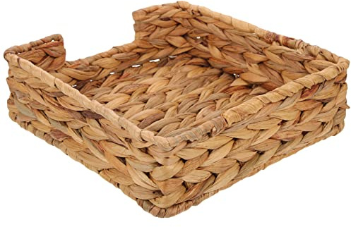 BESTonZON Servilleteros De Cestas De Mimbre para Servilletas Soporte De Papel Tisú Bandeja De Servilletas De Toalla De Ratán para Invitados para Cocina Y Baño