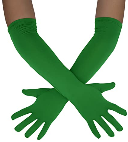 Sheface Lange Handschuhe für Herren und Damen, 45,7 cm, Spandex, dehnbar, Kostümhandschuhe, Bankett, Party, Hochzeit
