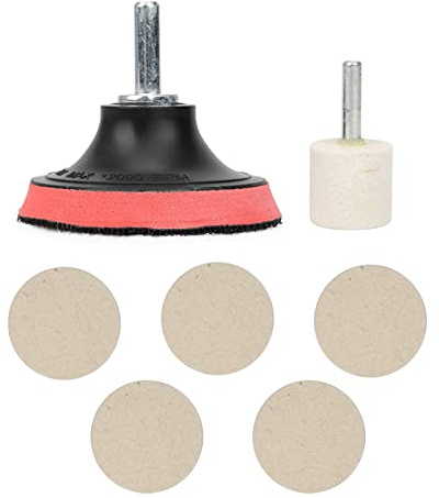 Dissolvant de Rayures pour Pare-brise de Voiture, Kit de Polissage avec Poudre D'oxyde de Cérium, Restauration du Verre rayé, des Miroirs et des Phares