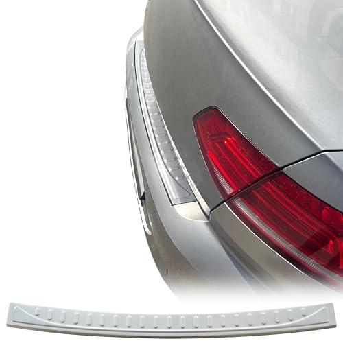 RECAMBO Ladekantenschutz Edelstahl matt gebürstet mit Textur - kompatibel für VW Passat B8 Limousine BJ 2014-2019 - Styling und Schutz für die Stoßstange