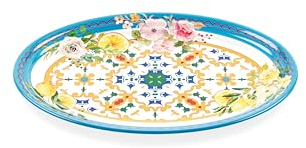 Guzzini - Vassoio ovale piccolo in melammina, colori vari, ''FLOWER&LEMON''