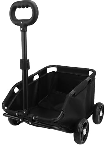 Faltbarer Hundewagen, 4-Rad-Haustier-Kinderwagen für Katzen und Kleine Haustiere bis 6,9 kg, Schwarz