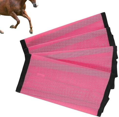 Leggings contro mosche di cavalli - Coprigambe per mosche di cavallo, stivali contro mosche equine | 4 pezzi coprigambe contro mosche di cavalli con comfort equino, stivali protettivi