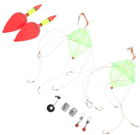 BELLIFFY Angeln Wirbel Tackle Kit Boje Angeln Float Tackle Set Weiche Künstliche Köder