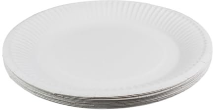 Healvian 100piezas Platos Desechables Redondos Vajilla Para Barbacoas Fiestas Cumpleaños