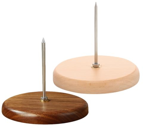 Lurrose 2 Stück Notizhalter und Metall mit Rutschfestem Design Klassischer Küchenbon Spitze für Restaurant und Büro Praktischer Ticket und Quittungshalter