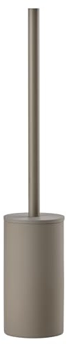 Zone Denmark Solo Toilettenbürste, Klobürste, WC-Bürste aus Porzellan, Stehend, Durchm. 8,4 cm, Höhe 44,8 cm, Taupe