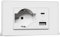 BSEED Presa Schuko e Presa Italiana con USB-A e Type-C, Prese Elettriche da Muro 10A/16A, Presa USB da Muro con Pannello di Vetro, Presa Bipassa 118mm Bianco