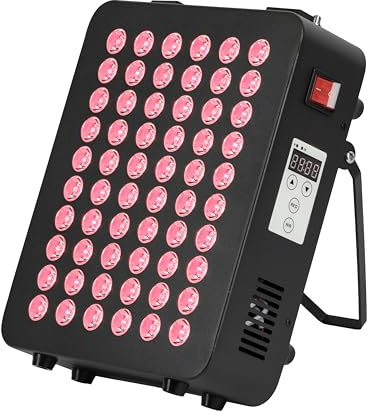 LIROMA Red Light Therapy - 2 Wellenlängen - Timer - LED Infrarotlampe - Infrarot-Therapie - Rotlichttherapie - Kollagenlampe - Fibromyalgie - Lichttherapie