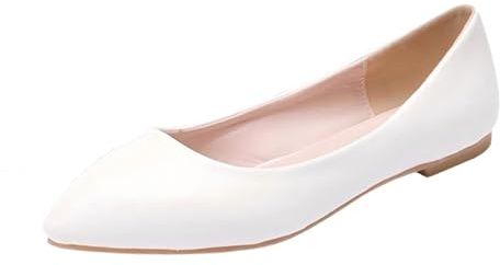 cfpqv Loafers Ballerines pour femme Chaussures plates élégantes et confortables Chaussures de mariage Chaussures pointues Slip On Chaussures basses Mary Jane Chaussures d'été antidérapantes Chaussures