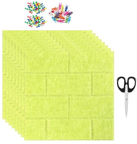 Tablón de anuncios adhesivo de fieltro para pared, revestimiento fonoabsorbente autoadhesivo para casa, ideal para viajes, recordatorios de fotos y calendario