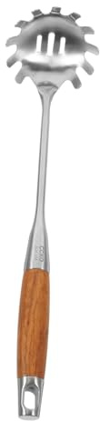 FUNNETOYU Cuillère de Service Spaghetti Acier Inoxydable Brûlure avec Dégouttage et Résistante Ustensile de Cuisine pour Pâtes et Nouilles