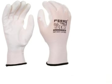 DRW Guantes Trabajo nitrilo sin Costura 4121X Grip 13 Blancos 12 Juegos Talla XL
